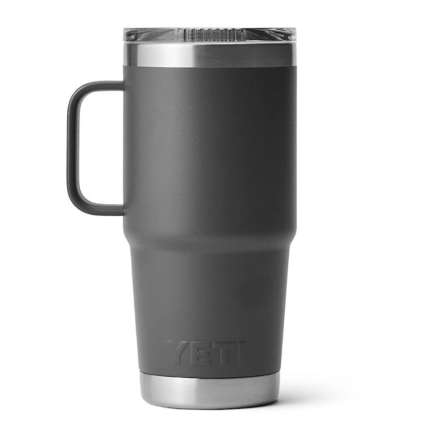 YETI RAMBLER 20 OZ TRAVEL MUG, STAINLESS STEEL, VACUUM INSULATED WITH STRONGHOLD LID, CHARCOAL | YETI | 02