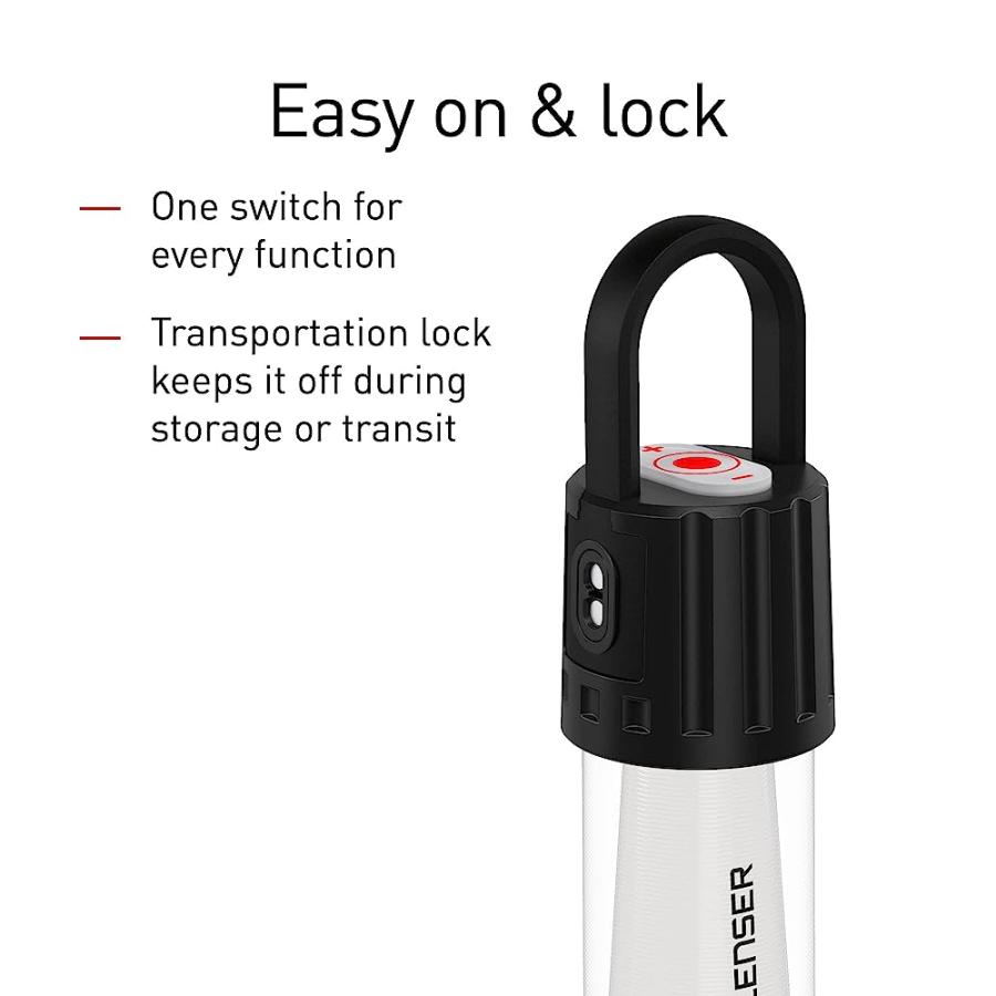 LEDLENSER ML6 CAMPING LANTERN, LED WITH MICRO PRISM TECHNOLOGY, 750 LUMENS, USB RECHARGEABLE, BACKPACKING, HIKING, CAMPING | LEDLENSER | 06