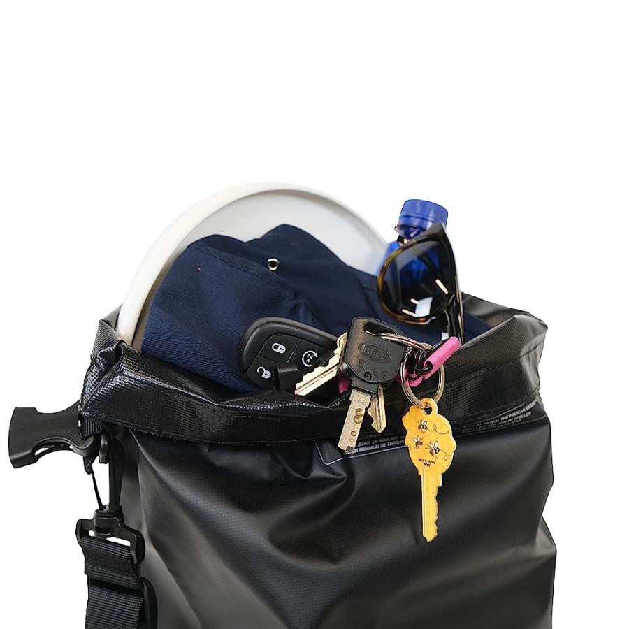 PELICAN EXODRY 20L MEDIUM DRYBAG BLACK WATERPROOF SHOULDER STRAPS THICK & LIGHTWEIGHT ROLL TOP DRY COMPRESSION KEEPS GEAR DRY FOR KAYAKING, RAFTI | PELICAN PRODUCTS | 03