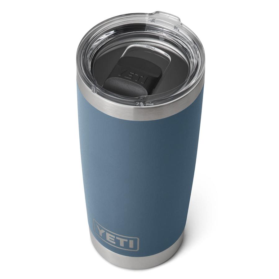 YETI Rambler 20オンス タンブラー マグスライダー蓋付き 真空断熱 ステンレス製、ノルディックブルー | YETI