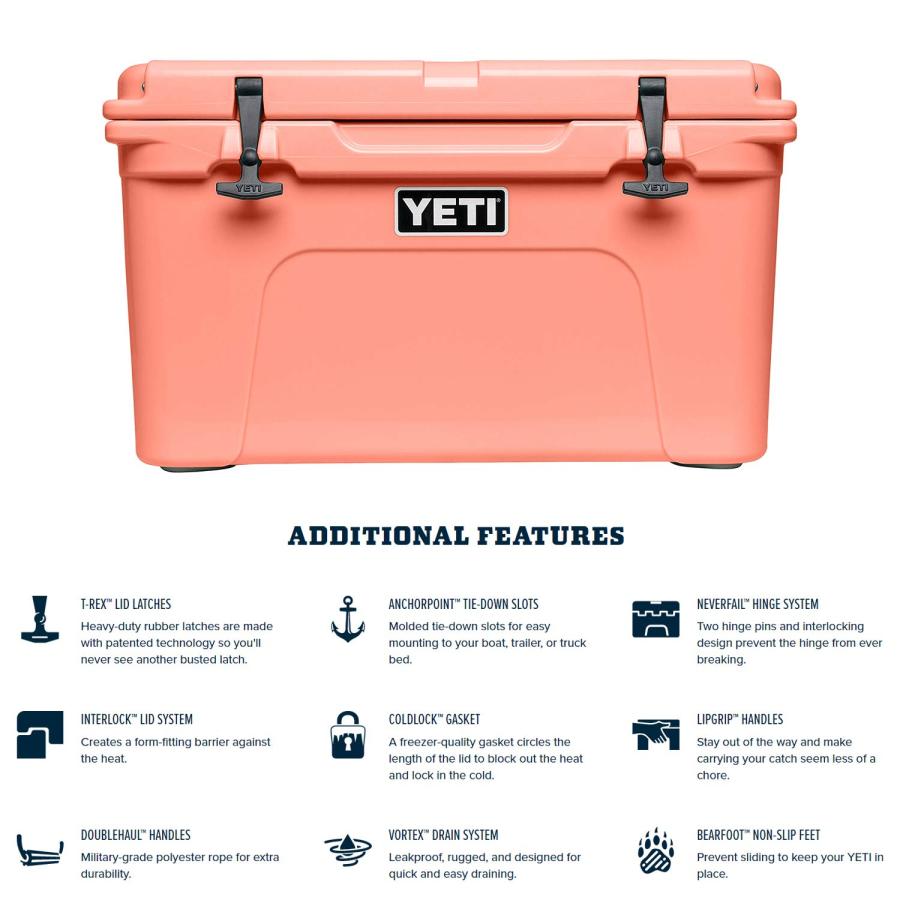 YETI Tundra 45 クーラー:YETIボックス、コーラル | YETI | 05