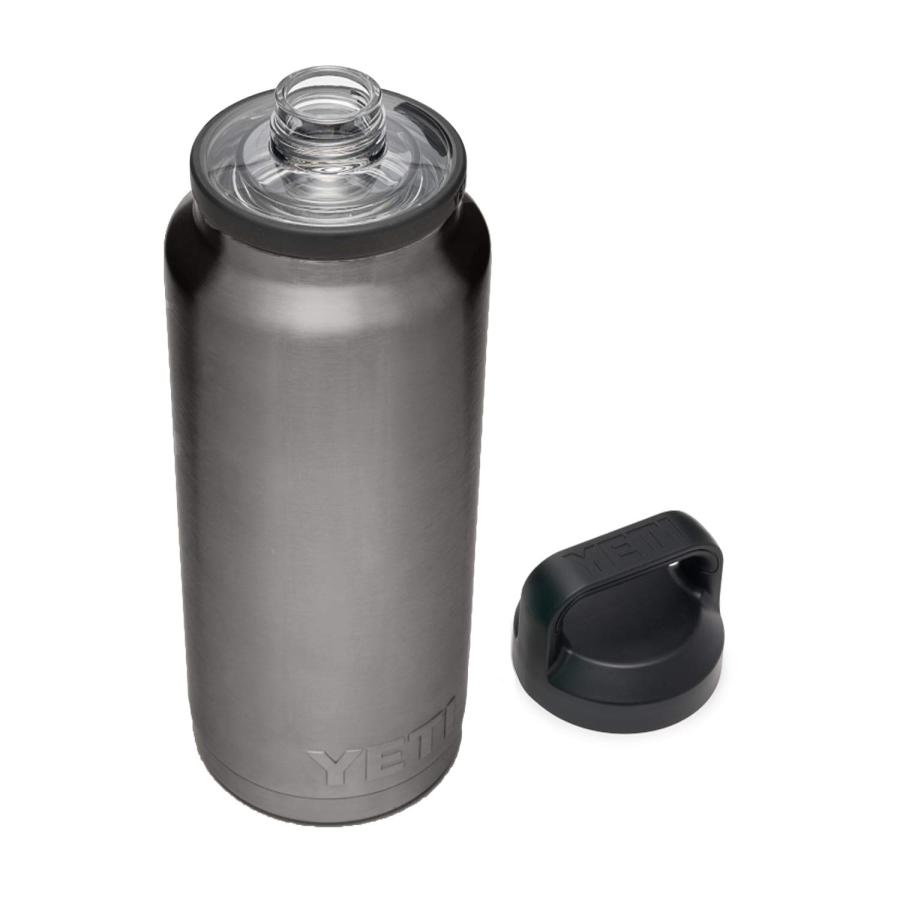 YETI Rambler 36オンス ボトル キャップ付き 真空断熱 ステンレス製、グラファイト | YETI