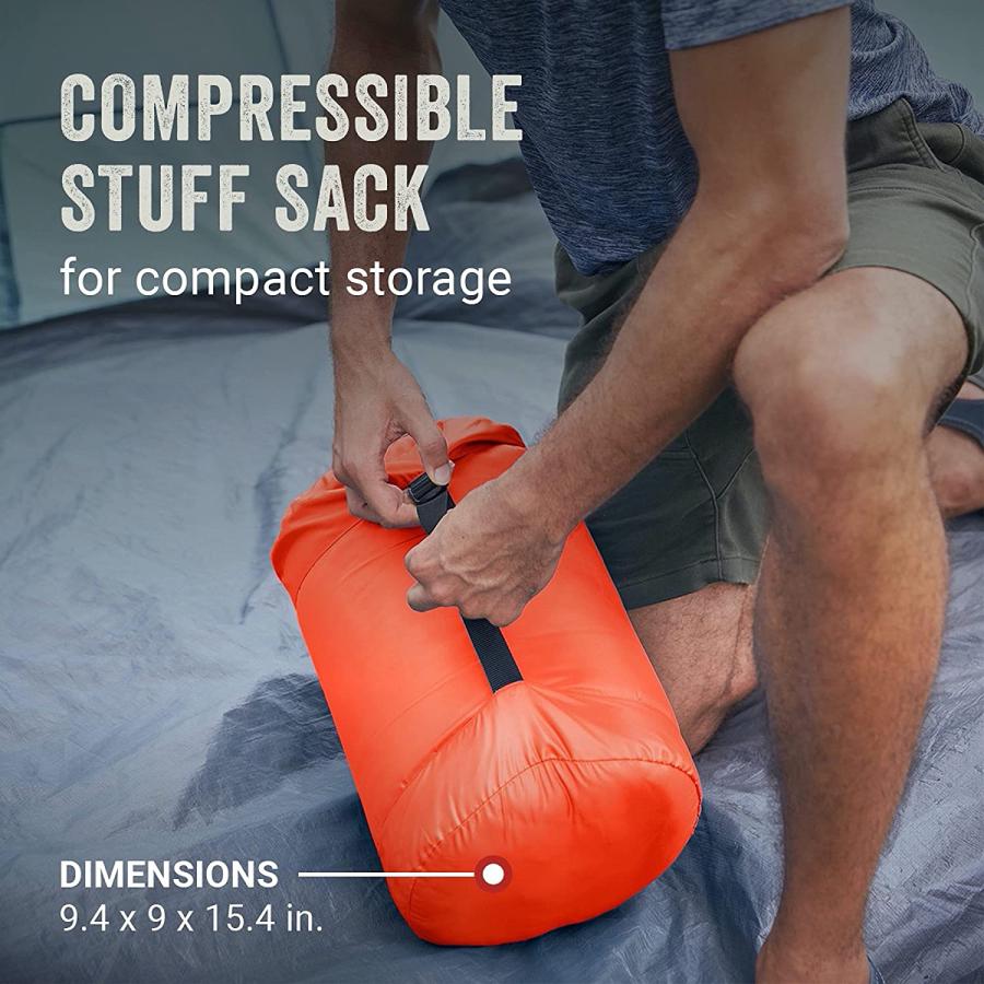 Coleman Sleeping Bag Kompact 25°F Mummy Sleeping Bag, Tiger Lily | Coleman | 02