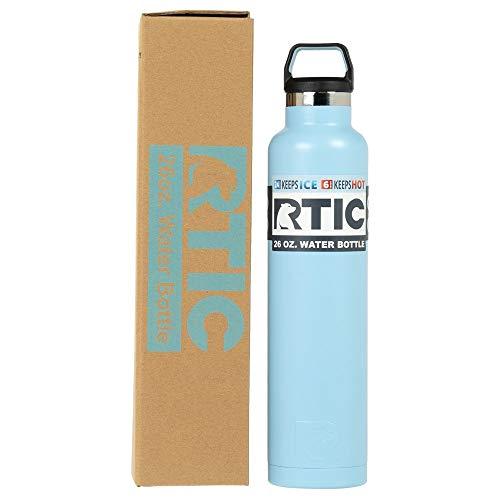 RTIC 26 OZ VACUUM INSULATED WATER BOTTLE, METAL STAINLESS STEEL DOUBLE WALL INSULATION, BPA FREE REUSABLE, LEAK-PROOF THERMOS FLASK FOR HOT AND C |  | 01