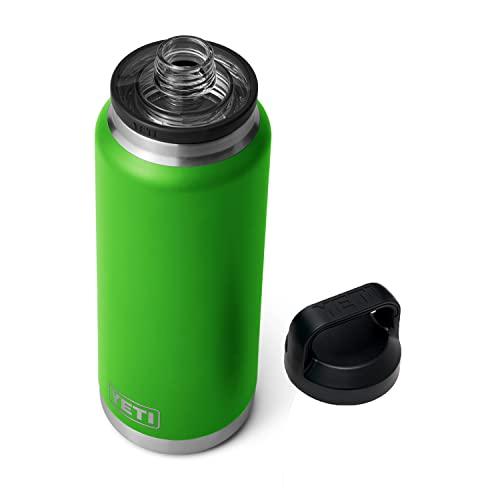 YETI RAMBLER 36 OZ BOTTLE, VACUUM INSULATED, STAINLESS STEEL WITH CHUG CAP, CANOPY GREEN | YETI