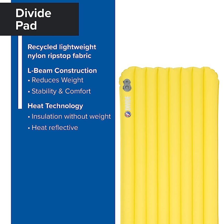 BIG AGNES DIVIDE, UNINSULATED SLEEPING PAD, WIDE LONG, WARM OLIVE, (25X78) | BIG AGNES | 01