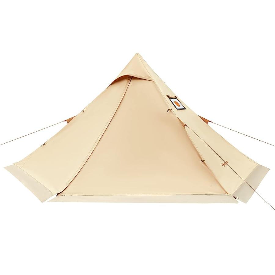 KINGCAMP TORINO HOT TENT WITH STOVE JACK WIND-PROOF CANVAS TENT FOR 4 SEASONS CAMPING TEEPEE HOT TENT WITH SNOW SKIRT HIKING HUNTING LUXURY CAMPI | KingCamp | 08