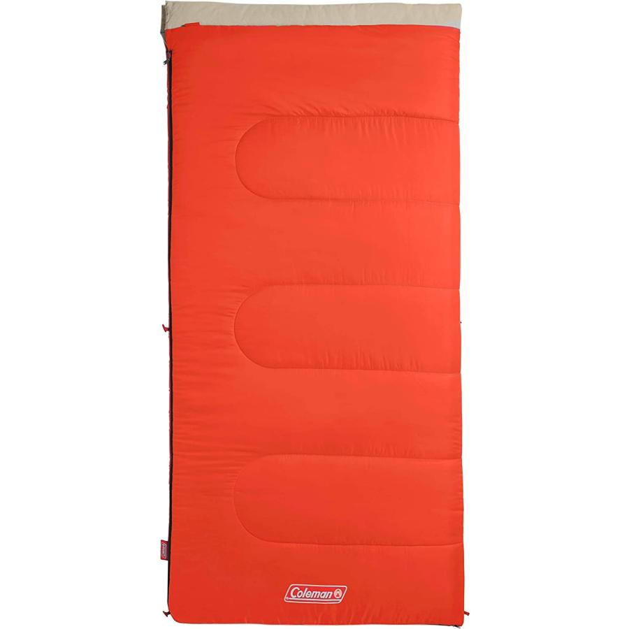 Coleman Sleeping Bag 30°F Big and Tall Sleeping Bag Oak Point Sleeping Bag, Orange | Coleman | 01