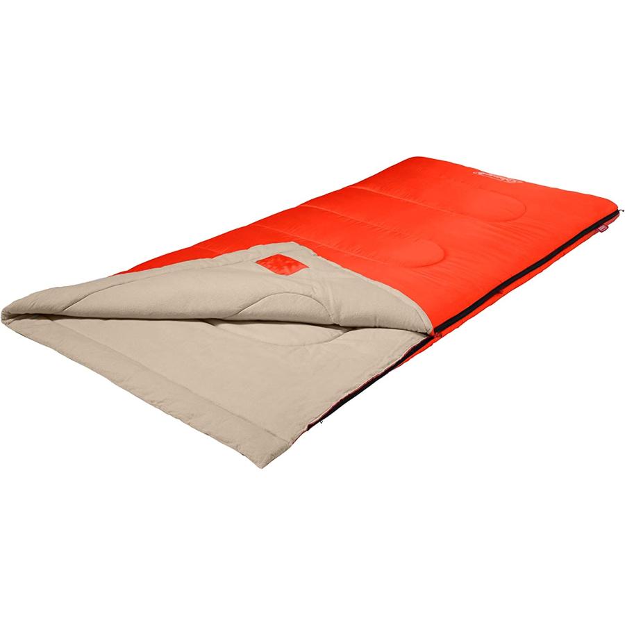 Coleman Sleeping Bag 30°F Big and Tall Sleeping Bag Oak Point Sleeping Bag, Orange | Coleman | 02