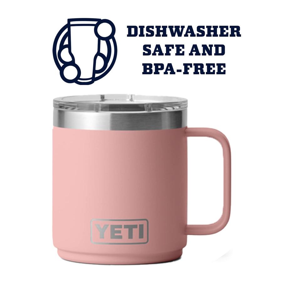 YETI Rambler 10オンス スタッカブルマグ マグスライダー蓋付き 真空断熱 ステンレス製、サンドストーンピンク | YETI | 03