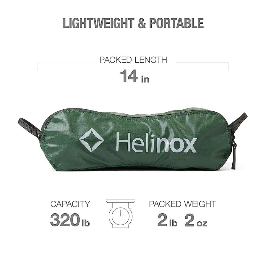 HELINOX CHAIR ONE ORIGINAL LIGHTWEIGHT, COMPACT, COLLAPSIBLE CAMPING CHAIR, FOREST GREEN | Helinox | 01