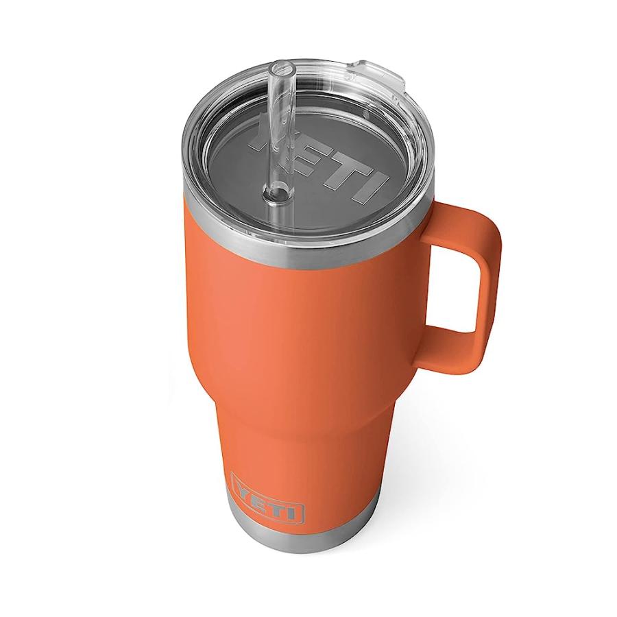 YETI RAMBLER 35 OZ STRAW MUG, VACUUM INSULATED, STAINLESS STEEL, HIGH DESERT CLAY | YETI