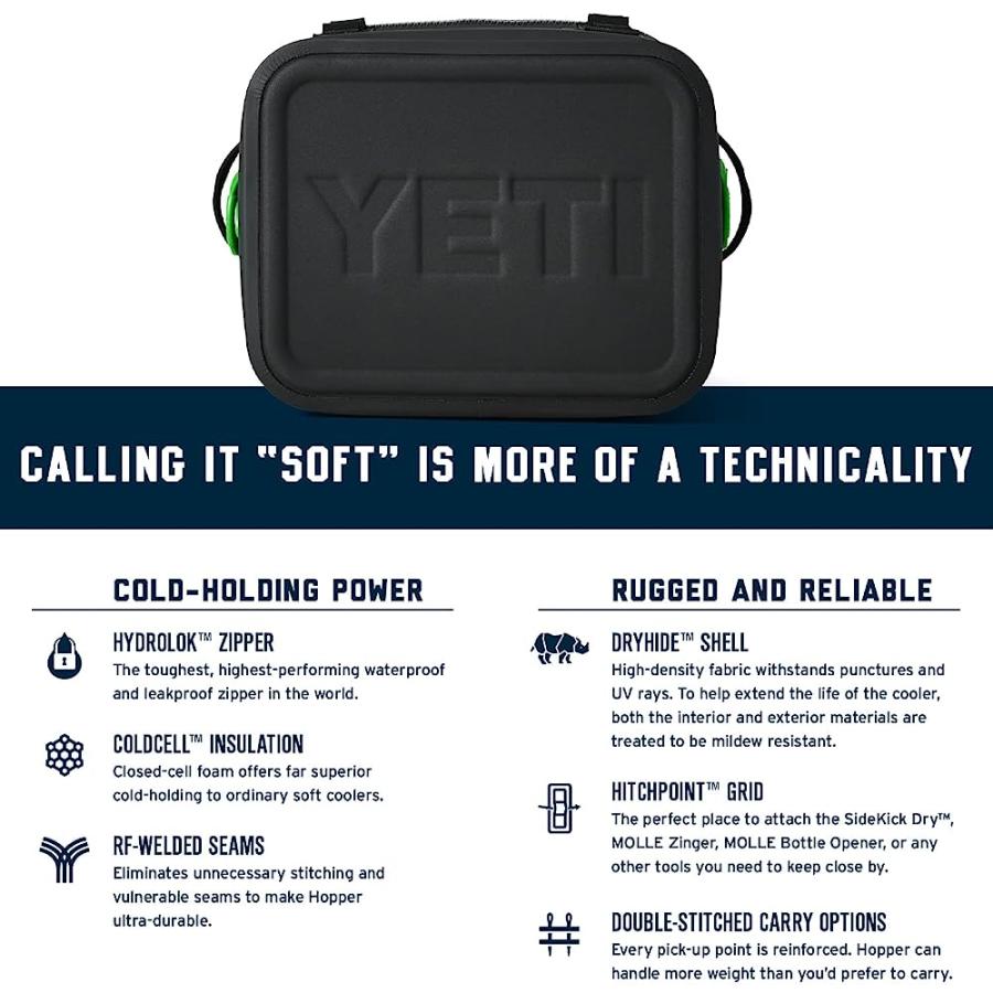 YETI HOPPER FLIP 12 PORTABLE SOFT COOLER, CANOPY GREEN | YETI | 05