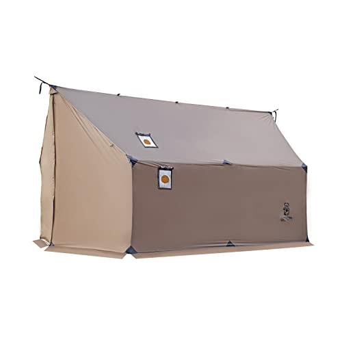 ONETIGRIS TEGIMEN HAMMOCK HOT TENT WITH STOVE JACK, SPACIOUS VERSATILE WALL TENT WITH SNOW SKIRT, 3000MM WATERPROOF WITH ZIPPERED TENT BAG | 