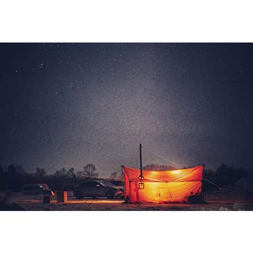 ONETIGRIS TEGIMEN HAMMOCK HOT TENT WITH STOVE JACK, SPACIOUS VERSATILE WALL TENT WITH SNOW SKIRT, 3000MM WATERPROOF WITH ZIPPERED TENT BAG |  | 08