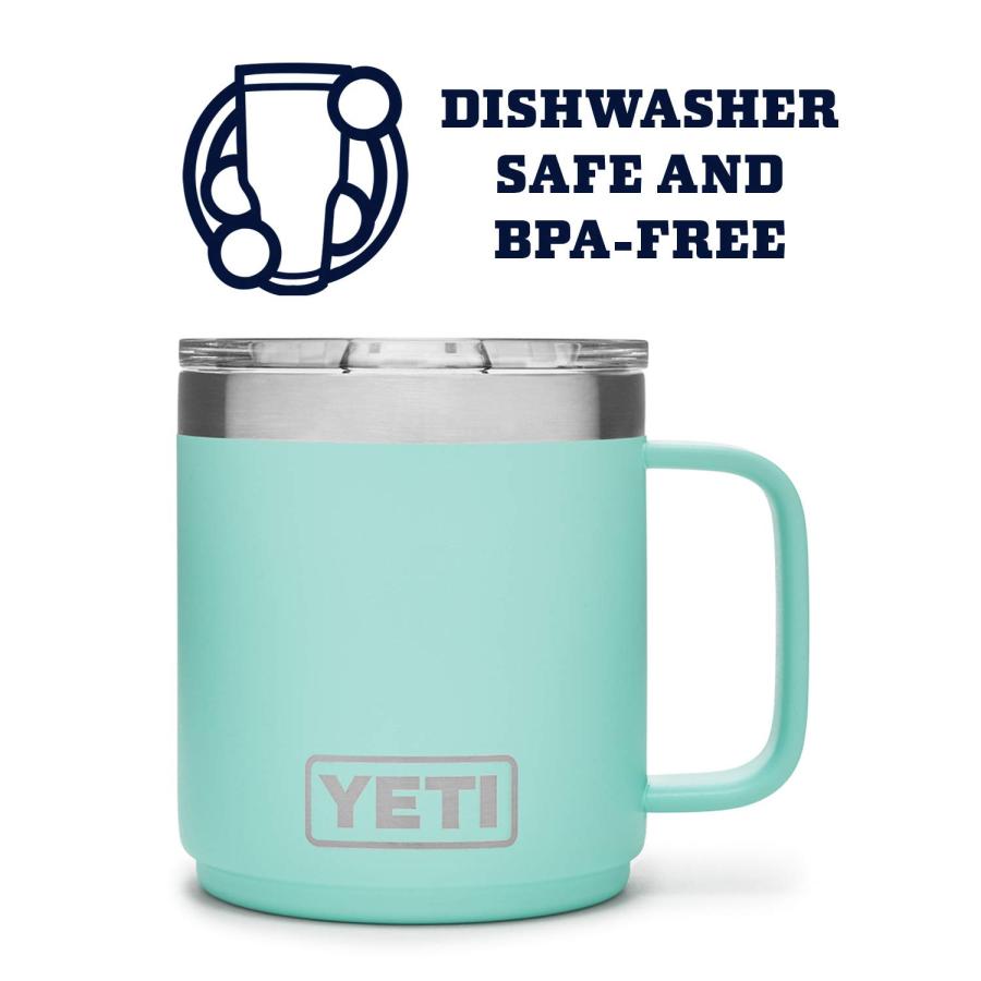 YETI Rambler 10オンス スタッカブルマグ マグスライダー蓋付き 真空断熱 ステンレス製、シーフォーム | YETI | 03