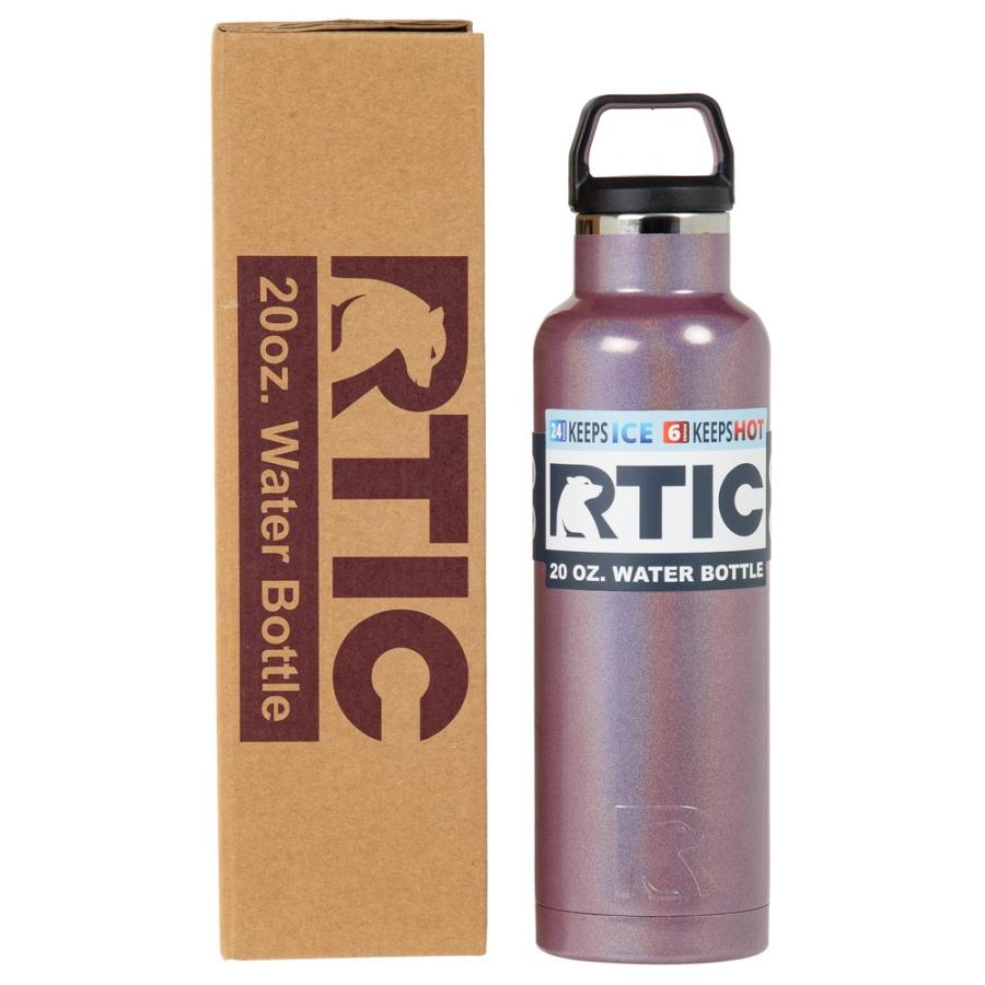 RTIC 20 OZ VACUUM INSULATED WATER BOTTLE, METAL STAINLESS STEEL DOUBLE WALL INSULATION, BPA FREE REUSABLE, LEAK-PROOF THERMOS FLASK FOR HOT AND C |  | 01