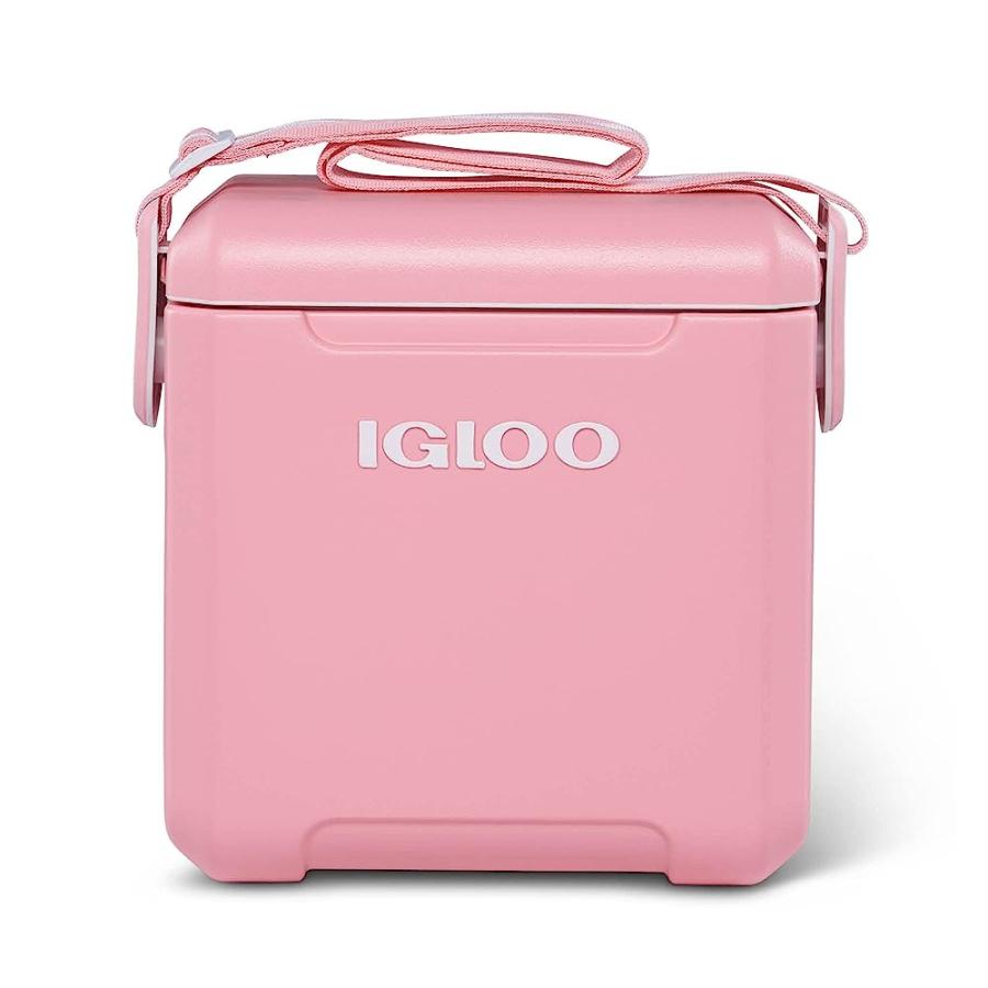 IGLOO PINK 11 QT TAG ALONG TOO STRAPPED PICNIC STYLE COOLER | igloo