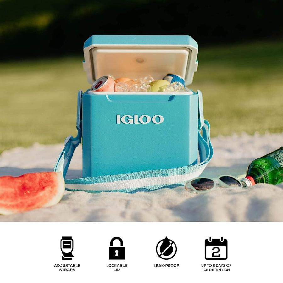 IGLOO PINK 11 QT TAG ALONG TOO STRAPPED PICNIC STYLE COOLER | igloo | 03