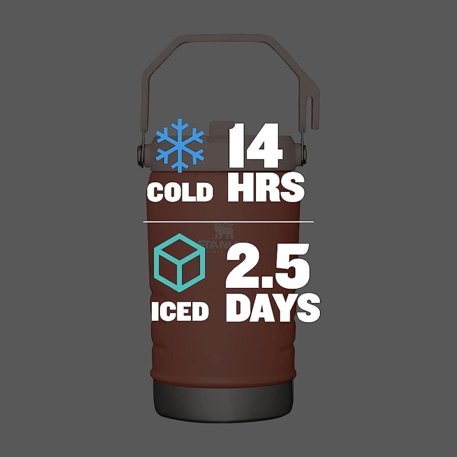 STANLEY ICEFLOW STAINLESS STEEL WATER JUG WITH STRAW, VACUUM INSULATED WATER BOTTLE FOR HOME AND OFFICE, REUSABLE TUMBLER WITH STRAW LEAKPROOF FL | STANLEY | 04