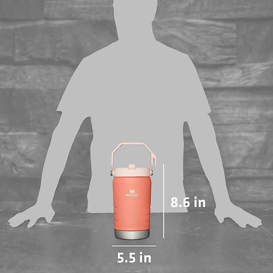 STANLEY ICEFLOW STAINLESS STEEL WATER JUG WITH STRAW, VACUUM INSULATED WATER BOTTLE FOR HOME AND OFFICE, REUSABLE TUMBLER WITH STRAW LEAKPROOF FL | STANLEY | 05