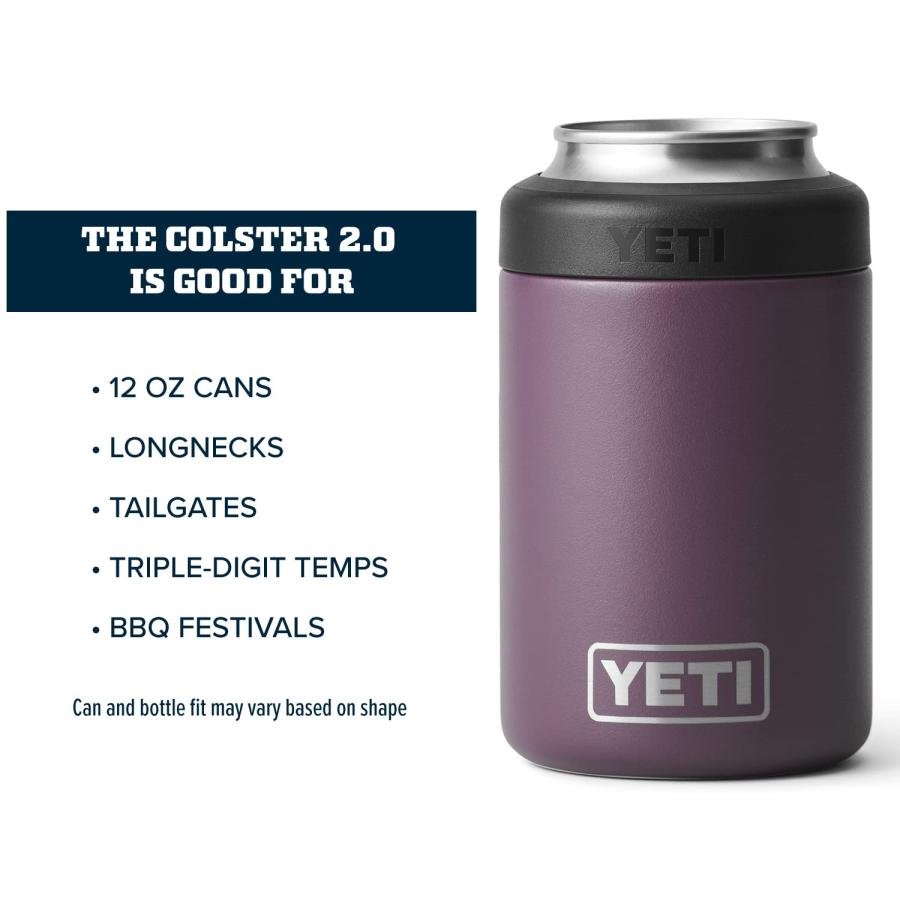 YETI Rambler 12オンス コルスター 標準缶クーラー:YETI 真空断熱 ステンレス製、ノルディックパープル | YETI | 03