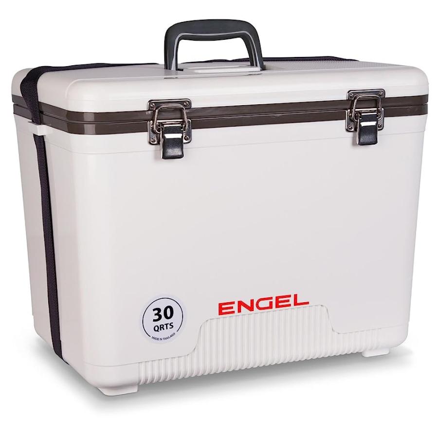 ENGEL UC30 30QT LEAK-PROOF, AIR TIGHT, DRYBOX COOLER AND HARD SHELL LUNCHBOX FOR MEN AND WOMEN IN WHITE |  | 02
