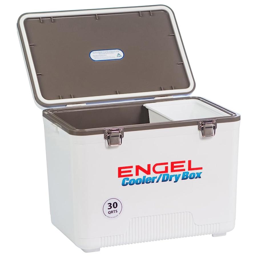 ENGEL UC30 30QT LEAK-PROOF, AIR TIGHT, DRYBOX COOLER AND HARD SHELL LUNCHBOX FOR MEN AND WOMEN IN WHITE |  | 05