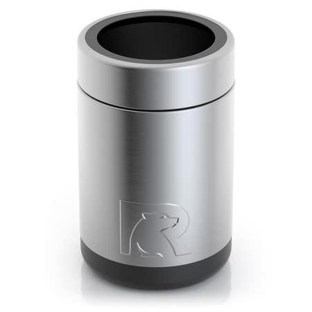 RTIC CAN COOLER INSULATED, BEER, BEVERAGE, SODA CAN COOLER WITH LID, STAINLESS STEEL METAL, DOUBLE WALL INSULATION COOZIE FOR CANS, SWEAT PROOF, |  | 01
