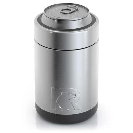 RTIC CAN COOLER INSULATED, BEER, BEVERAGE, SODA CAN COOLER WITH LID, STAINLESS STEEL METAL, DOUBLE WALL INSULATION COOZIE FOR CANS, SWEAT PROOF, |  | 03