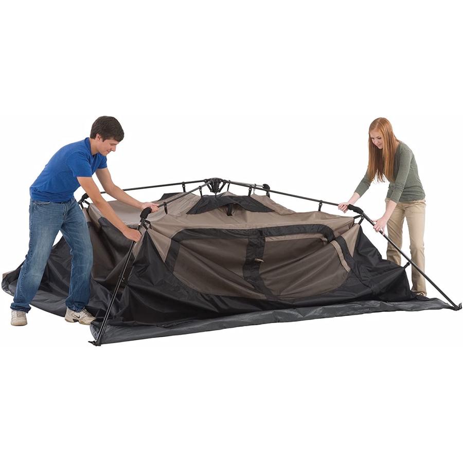 Coleman Camping Tent 6 Person Cabin Tent with Instant Setup , Brown/Black | Coleman | 07