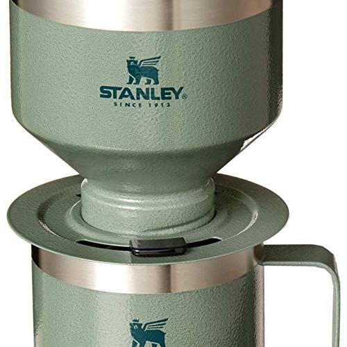 STANLEY 10-09566-001 THE CAMP POUR OVER SET, 12 OUNCES, HAMMERTONE GREEN NA | STANLEY | 01