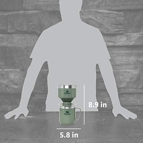 STANLEY 10-09566-001 THE CAMP POUR OVER SET, 12 OUNCES, HAMMERTONE GREEN NA | STANLEY | 04