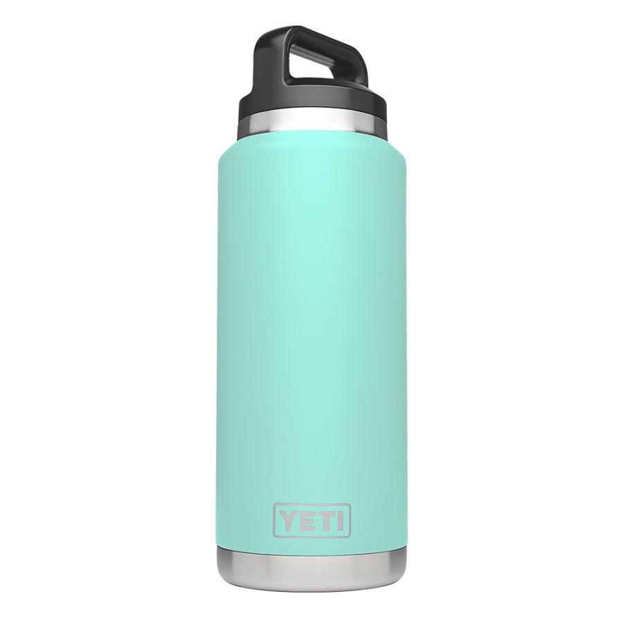 YETI RAMBLER 36OZ VACUUM INSULATED STAINLESS STEEL BOTTLE WITH CAP (STAINLESS STEEL) (SEAFOAM) | YETI
