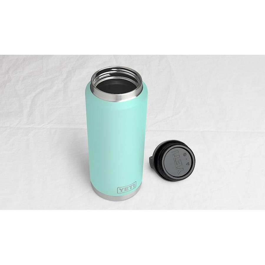 YETI RAMBLER 36OZ VACUUM INSULATED STAINLESS STEEL BOTTLE WITH CAP (STAINLESS STEEL) (SEAFOAM) | YETI | 03