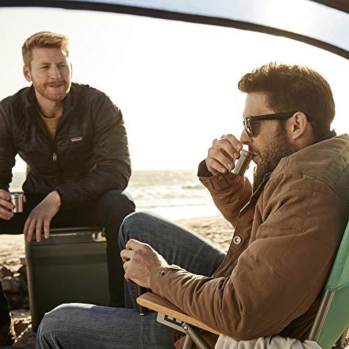 STANLEY ADVENTURE NESTING SHOT GLASS SET, 4 STAINLESS STEEL SHOT GLASSES WITH RUGGED METAL TRAVEL CARRY CASE, CAMPING GIFTS, MATTE BLACK, 2OZ | STANLEY | 06