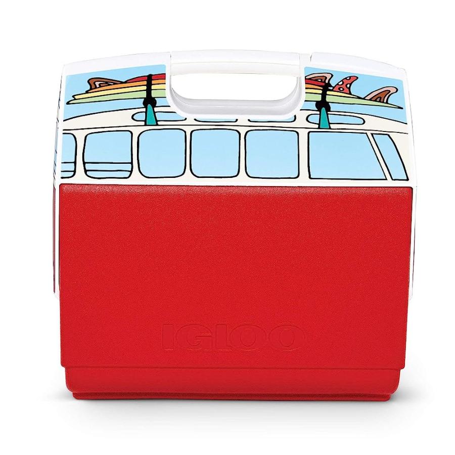 IGLOO 16 QUART LIMITED EDITION VW RED VAN PORTABLE LUNCHBOX PLAYMATE ELITE COOLER ICE BOX, VW VAN RED, LARGE (48854) | igloo | 01