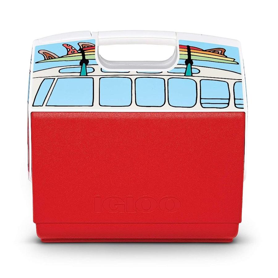 IGLOO 16 QUART LIMITED EDITION VW RED VAN PORTABLE LUNCHBOX PLAYMATE ELITE COOLER ICE BOX, VW VAN RED, LARGE (48854) | igloo | 02