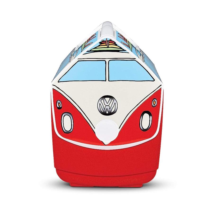IGLOO 16 QUART LIMITED EDITION VW RED VAN PORTABLE LUNCHBOX PLAYMATE ELITE COOLER ICE BOX, VW VAN RED, LARGE (48854) | igloo | 04