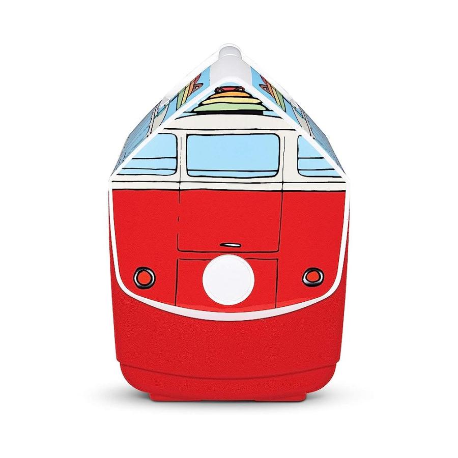 IGLOO 16 QUART LIMITED EDITION VW RED VAN PORTABLE LUNCHBOX PLAYMATE ELITE COOLER ICE BOX, VW VAN RED, LARGE (48854) | igloo | 05