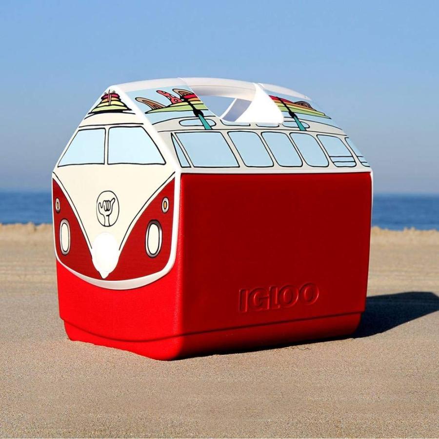 IGLOO 16 QUART LIMITED EDITION VW RED VAN PORTABLE LUNCHBOX PLAYMATE ELITE COOLER ICE BOX, VW VAN RED, LARGE (48854) | igloo | 08
