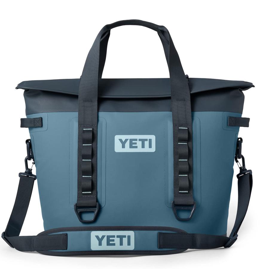 YETI Hopper M30 2.0 ポータブルソフトクーラー:YETI、ノルディックブルー | YETI