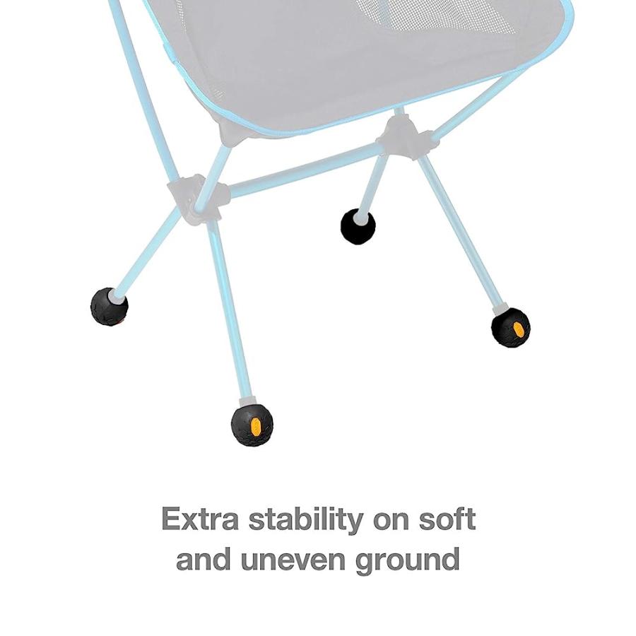 HELINOX CHAIR STABILIZING VIBRAM RUBBER BALL FEET (SET OF 4), 45MM, BLACK | Helinox | 02