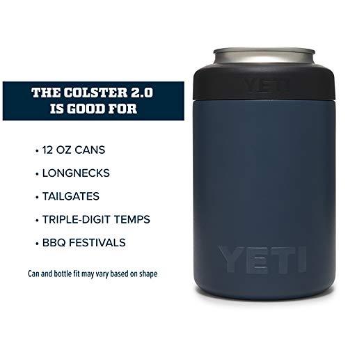 YETI Rambler 12オンス コルスター 標準缶クーラー:YETI 真空断熱 ステンレス製、ネイビー | YETI | 03