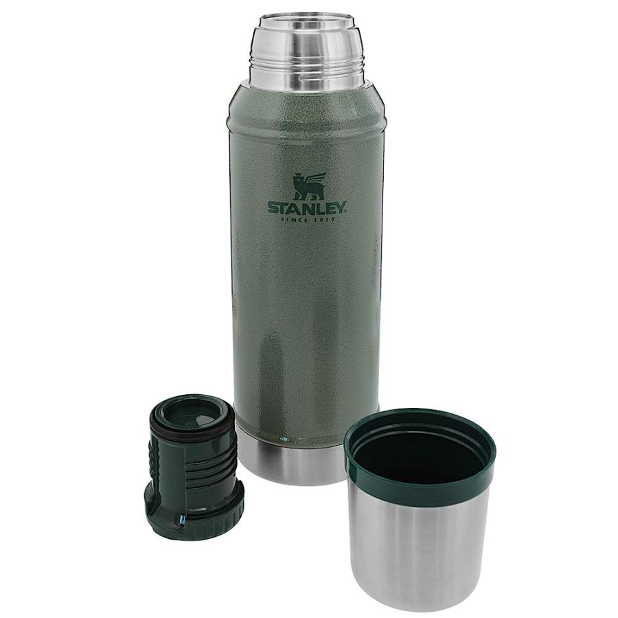 STANLEY CLASSIC VACUUM INSULATED WIDE MOUTH BOTTLE - BPA-FREE 18/8 STAINLESS STEEL THERMOS FOR COLD & HOT BEVERAGES KEEPS LIQUID HOT OR COLD FOR | STANLEY | 02
