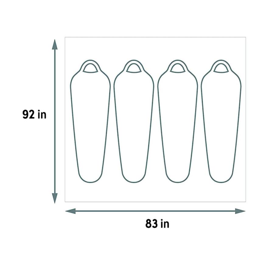 KELTY WIRELESS 4 FOOTPRINT, LIGHTWEIGHT, WATER RESISTANT, FITTED GROUND/CAMPING TARP FOOTPRINT WIRELESS 4 PERSON TENT | KELTY | 01