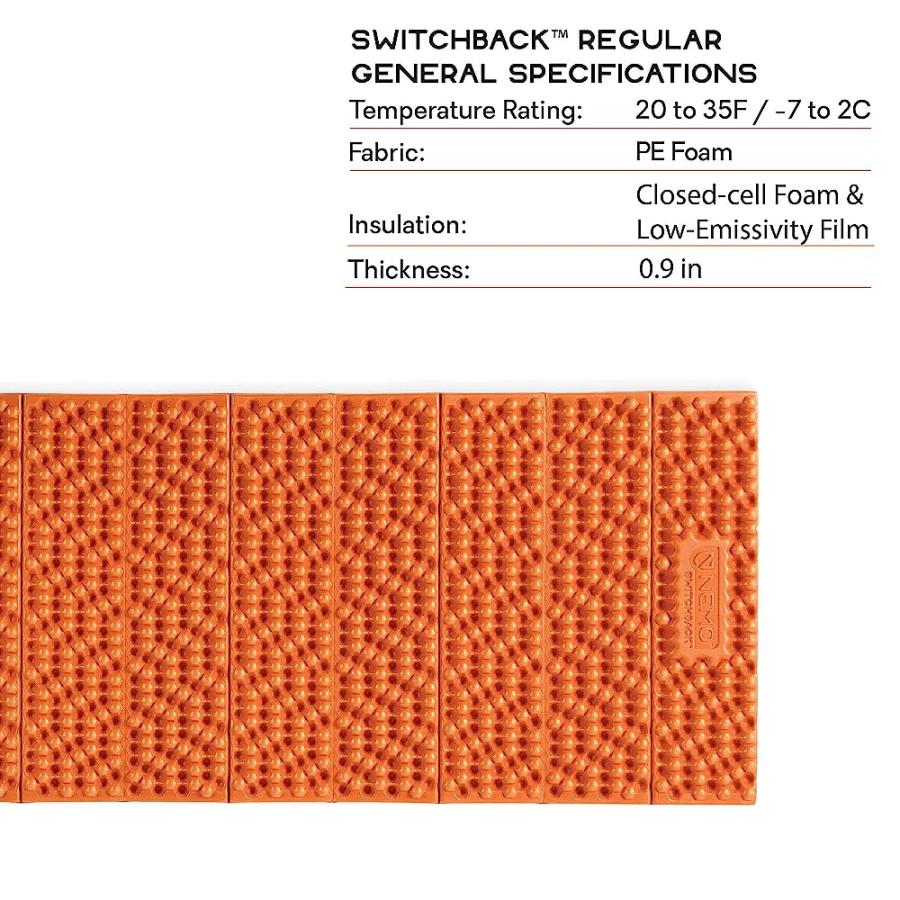 NEMO SWITCHBACK FOAM SLEEPING PAD, REGULAR | NEMO | 01