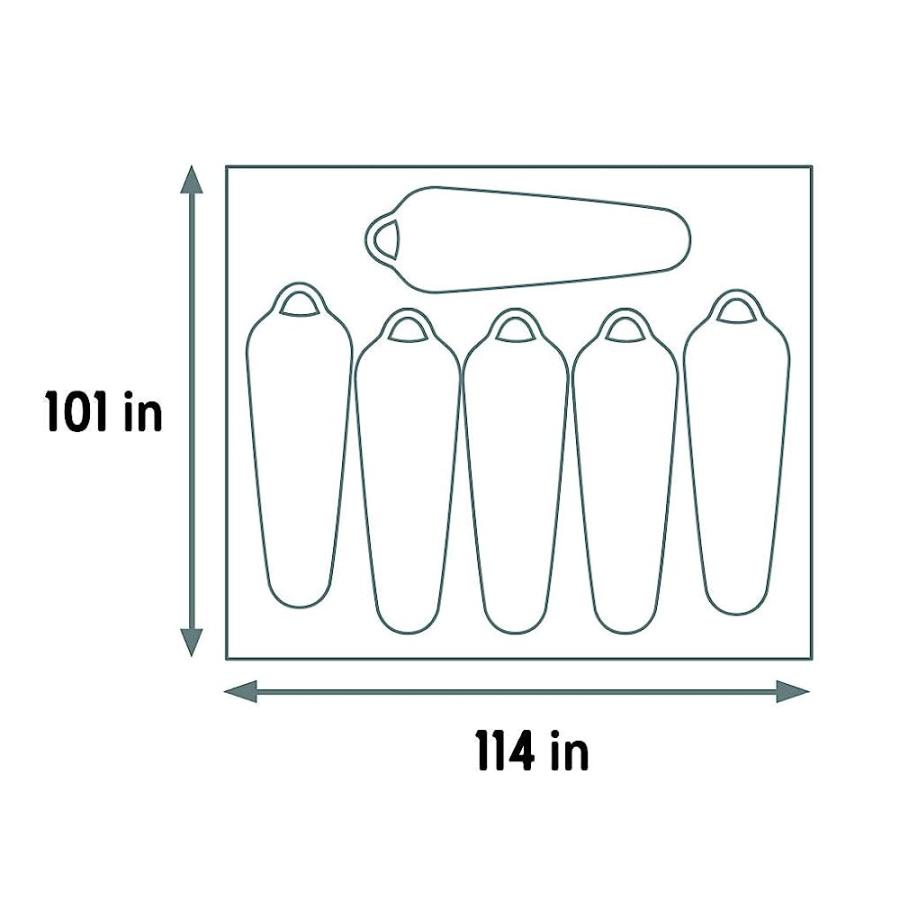 KELTY TALLBOY 6 FOOTPRINT, LIGHTWEIGHT, WATER RESISTANT, FITTED GROUND/CAMPING TARP FOOTPRINT TALLBOY 6 PERSON TENT | KELTY | 01