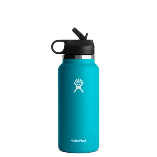 HYDRO FLASK 32 OZ WIDE MOUTH STRAW LID LAGUNA | HYDRO FLASK