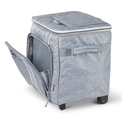 IGLOO 40 CAN LARGE PORTABLE INSULATED SOFT COOLER WITH ROLLING WHEELS, GRAY | igloo | 06
